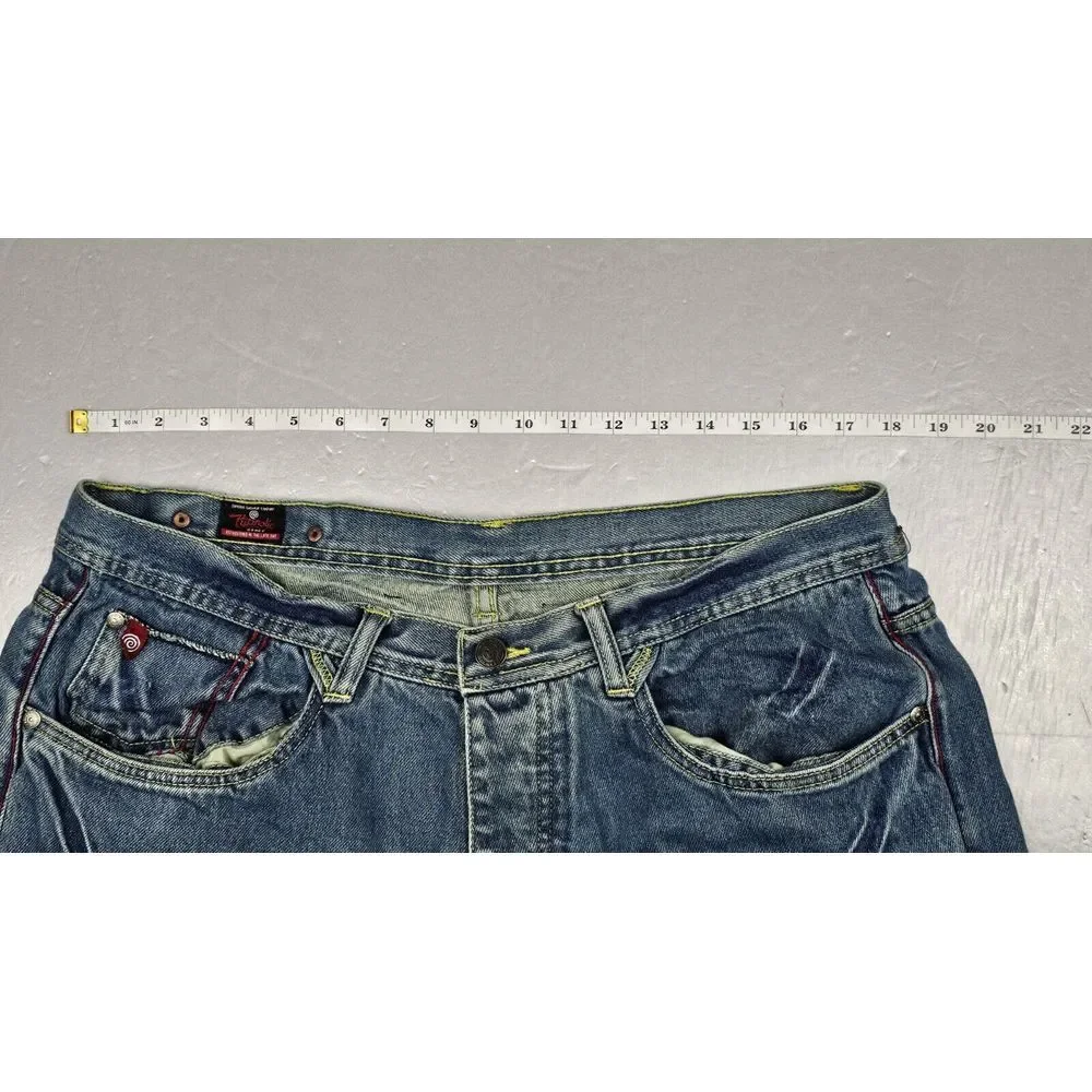 Hypnotic Genes Jeans Mens 40x30. Vintage Y2K Baggy Hip Hop‎ Blue Denim.